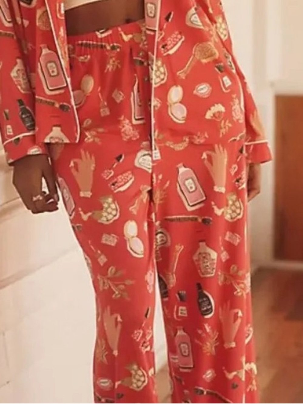 Lyre Bird Briar Long Sleeve Pajama Shirt in ModaLuxe Sz S NWT